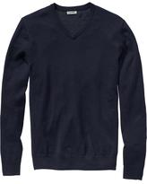 Thumbnail for your product : Old Navy Men's Merino Wool V-Neck Sweaters
