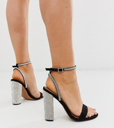 black block heels asos