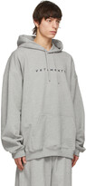 Thumbnail for your product : Vetements Grey Friendly Logo Hoodie