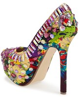 Thumbnail for your product : Steve Madden 'Ditzy' Crystal Studded Platform Pump (Women)