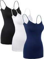 Thumbnail for your product : iLoveSIA Women's 3PACK Cami Tank-Tops Black+White UK 8-10