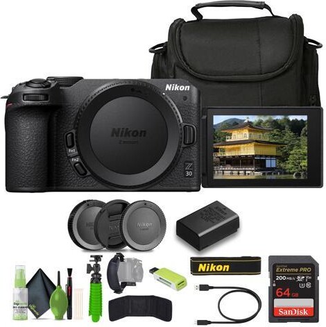 Nikon Inc Nikon Z30 Lightweight Mirrorless Camera (1737) Bundle
