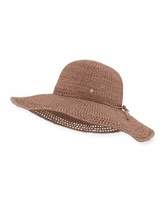 Thumbnail for your product : Helen Kaminski Nicea Crochet-Stitched Floppy Raffia Sun Hat, Pink