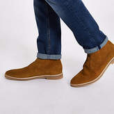 Thumbnail for your product : River Island Mens Tan suede eyelet desert boots