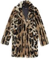 Thumbnail for your product : Bardot Junior Emma Ocelot Faux Fur Coat