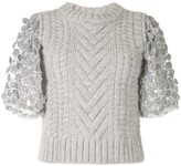 Thumbnail for your product : Cecilie Bahnsen Textured Sleeve Top