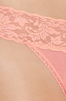 Thumbnail for your product : I.C. LONDON Lace Trim Thong (Juniors)
