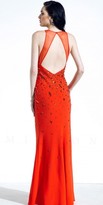 Thumbnail for your product : Mignon Jewel encrusted prom dress