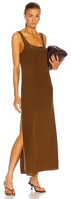 Matteau Tank Slip Dress in Brown - ShopStyle