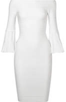 Hervé Léger - Off-the-shoulder Bandage Mini Dress - White