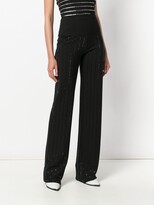 Thumbnail for your product : Philipp Plein Strass flared trousers