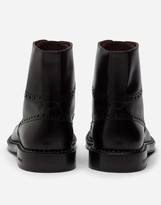 Thumbnail for your product : Dolce & Gabbana Calfskin Full Brogue Ankle Boots