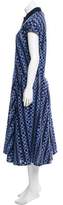 Thumbnail for your product : Lela Rose Textured Maxi Dress Blue Textured Maxi Dress