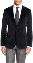 Thumbnail for your product : HUGO BOSS Jewels Two Button Notch Lapel Trim Fit Velvet Dinner Jacket