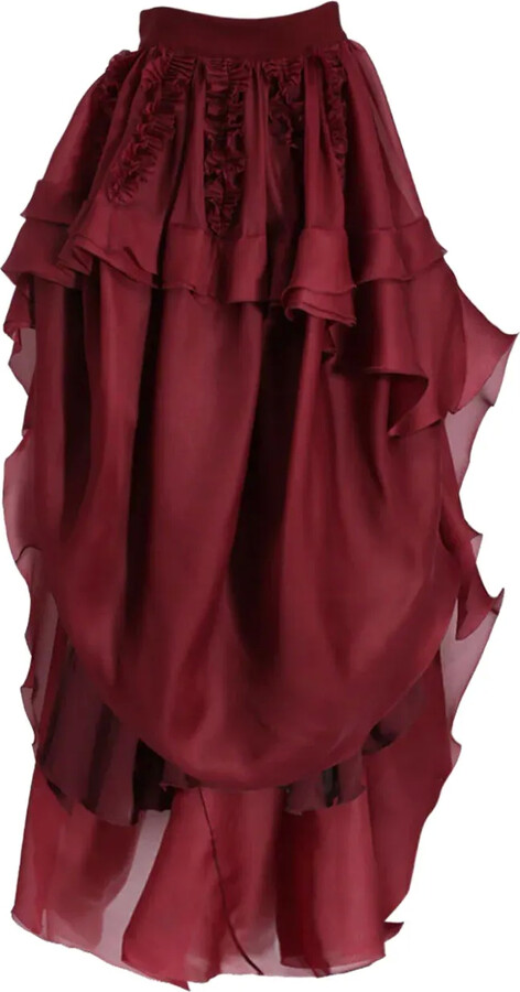 Antonio Berardi Ruffle High-Low Skirt