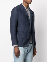 Thumbnail for your product : Boglioli Single Breasted Chambray Blazer