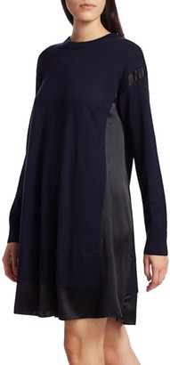 Rag & Bone Sadie Merino Wool & Silk-Blend Shift Sweater Dress