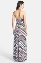 Thumbnail for your product : Jessica Simpson Print Jersey Halter Maxi Dress