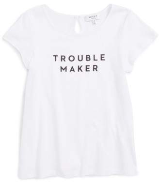 Milly Minis 'Trouble Maker' Graphic Tee