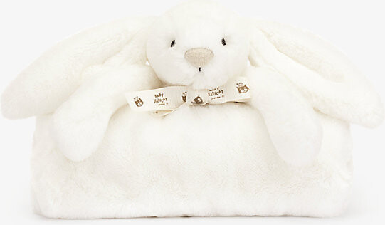 Jellycat White Luxe Bashful Bunny Faux-Fur Blanket 70cm 1Size