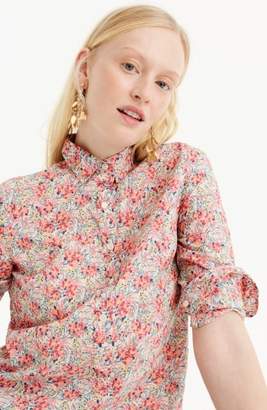J.Crew Classic Popover Blouse in Liberty(R) Swirling Petal Print