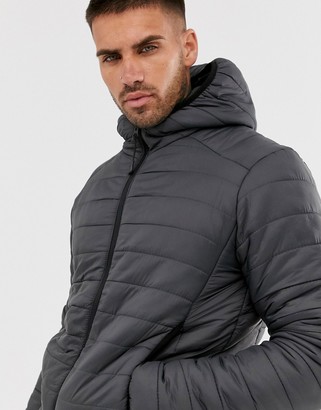 brave soul hooded puffer insulated jacket