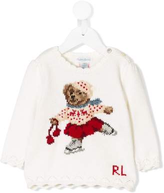 Ralph Lauren Kids Holiday Bear jumper