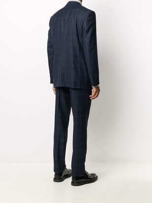 Canali Patterned Single-Breasted Suit