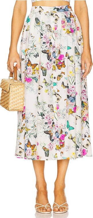 L'Agence Seina Midi Skirt