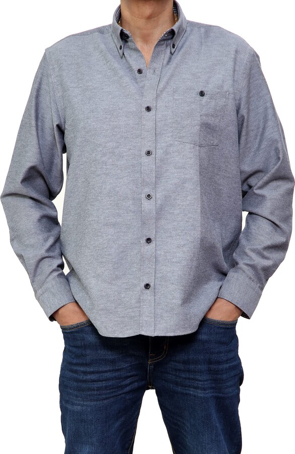 Brooklyn Imports LTD Mens Oxford Shirt Smart Button Down Classic Long