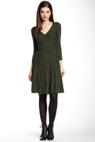 Thumbnail for your product : Max Studio V-Neck Ribbed Sweater Dress