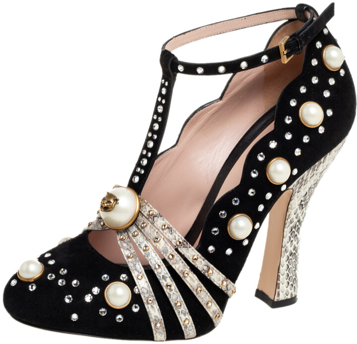 gucci pearl pump
