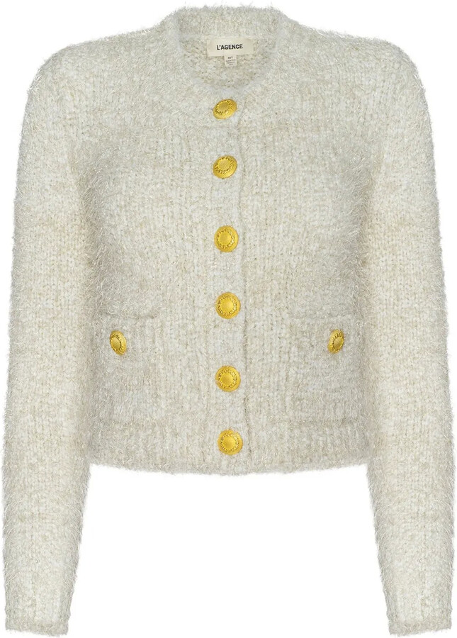 L'Agence Una button cardigan
