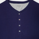 Thumbnail for your product : Paul Smith Men's Navy Jersey Short Sleeve Henley Top