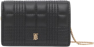 Burberry Quilted Lambskin Card Case with Detachable Strap