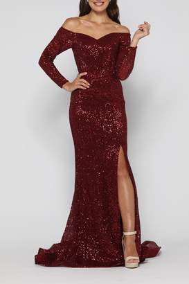 Yss The Label Veronica Gown Wine