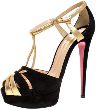 louboutin black and gold