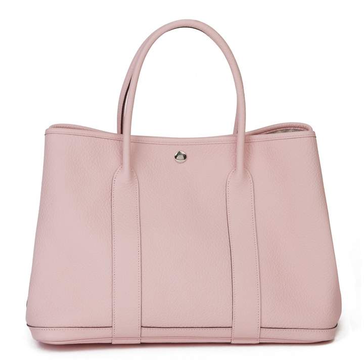 Hermes Garden Party Pink Leather Handbags