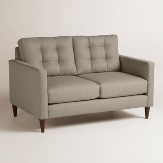 World Market Textured Woven Ryker Upholstered Love Seat
