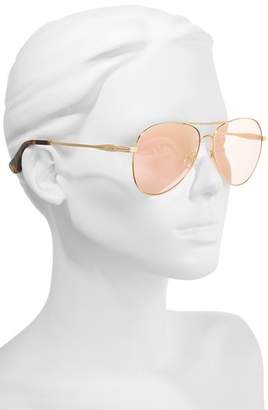 Sonix Lodi 61mm Mirrored Aviator Sunglasses
