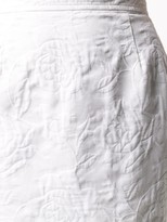 Thumbnail for your product : LANVIN Pre-Owned 1980s Rose Jacquard Straight-Fit Skirt