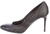 Thumbnail for your product : Burberry Smoke Check Round-Toe Pumps