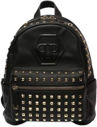 Philipp Plein Junior Studded Faux Leather Backpack