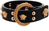 Thumbnail for your product : Versace Medusa detail leather bracelet