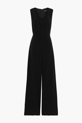 crepe wide leg jumpsuit
