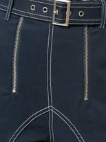 Thumbnail for your product : Self-Portrait denim flared hem trousers