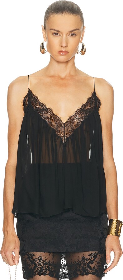 Saint Laurent Camisole Top in Black