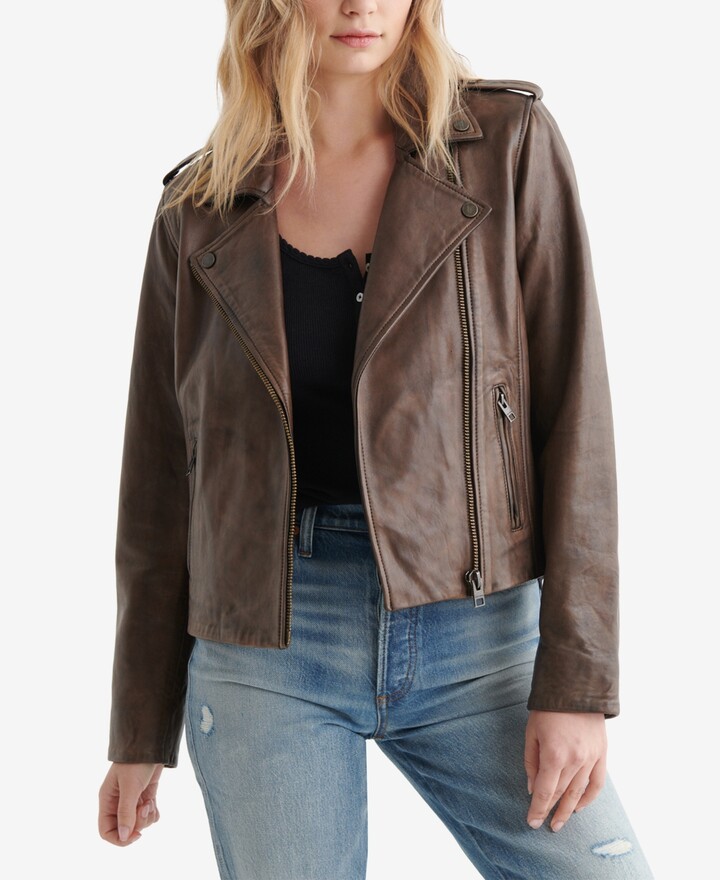 lucky brand nubuck bomber jacket