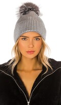 Thumbnail for your product : Adrienne Landau Metallic Pom Hat