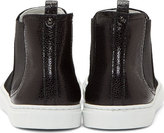 Thumbnail for your product : Lanvin Black Suede Slip-on Sneakers